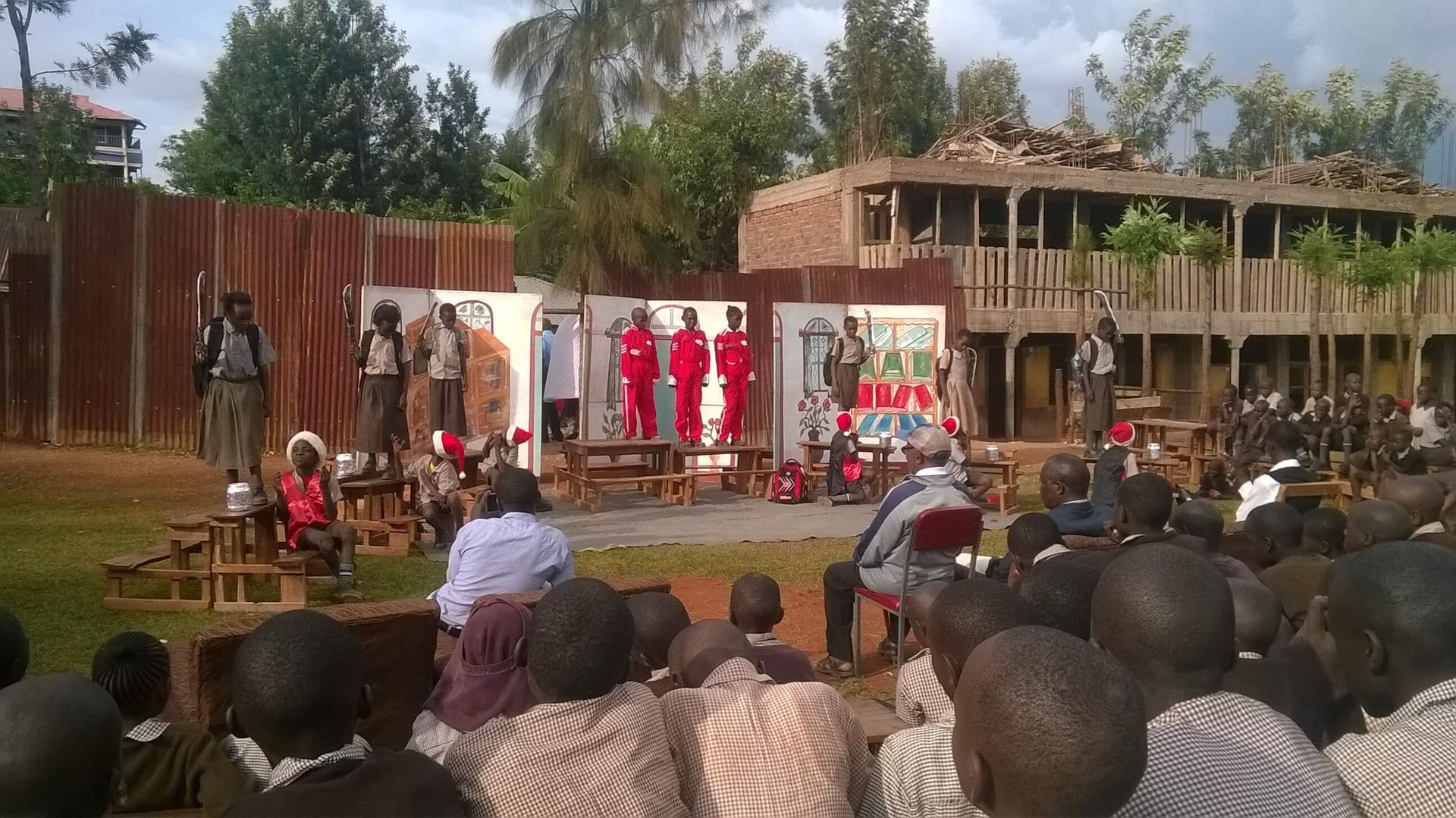 Drama team after winning at county level